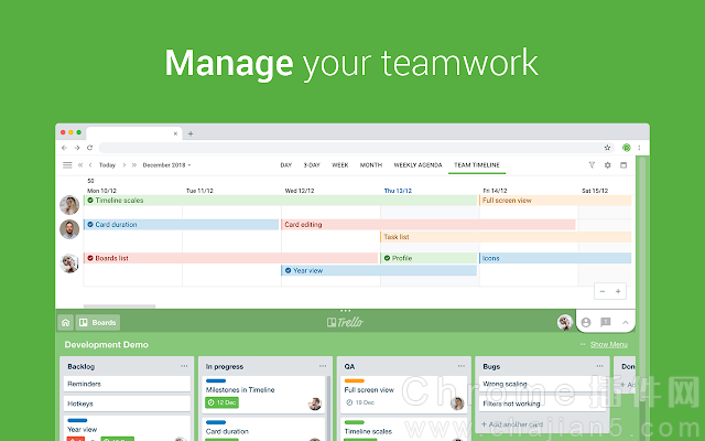 Chrome日程插件 Planyway ：Trello日程管理日历