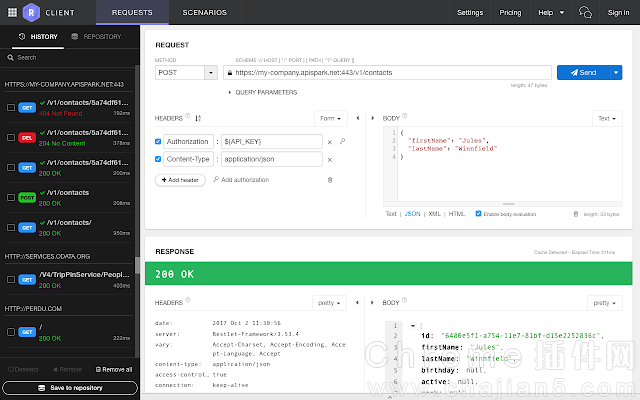 可模拟网络请求的Chrome插件DHC REST Client