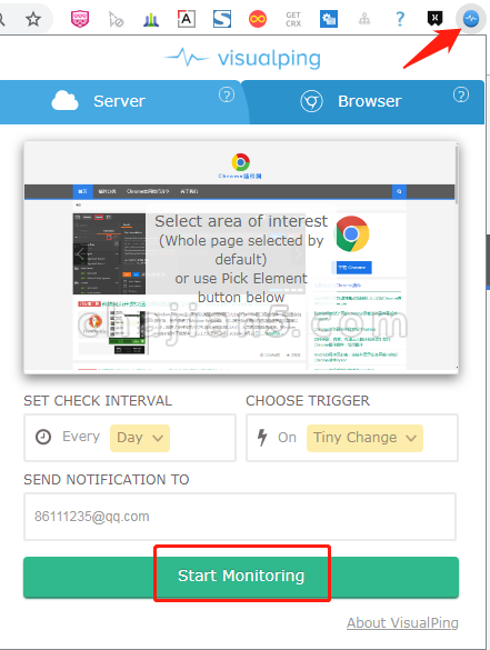 Visualping帮你监控网页更新