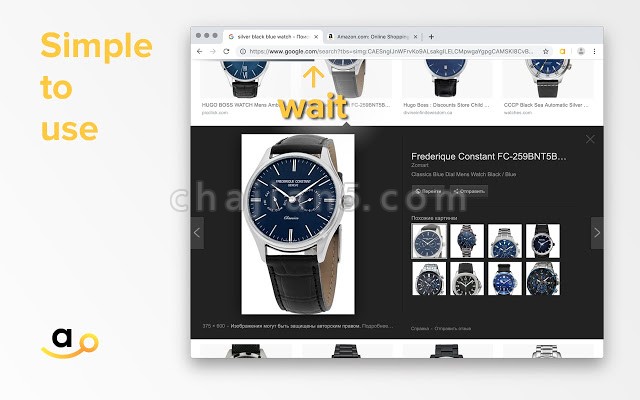 在Amazon上以图搜索商品的Chrome插件