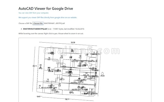 AutoCAD Viewer 从Google云端硬盘或本地计算机查看DXF文件