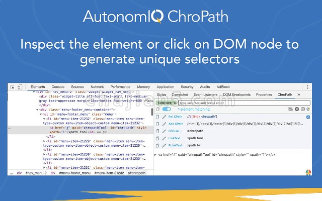 ChroPath Xpath工具