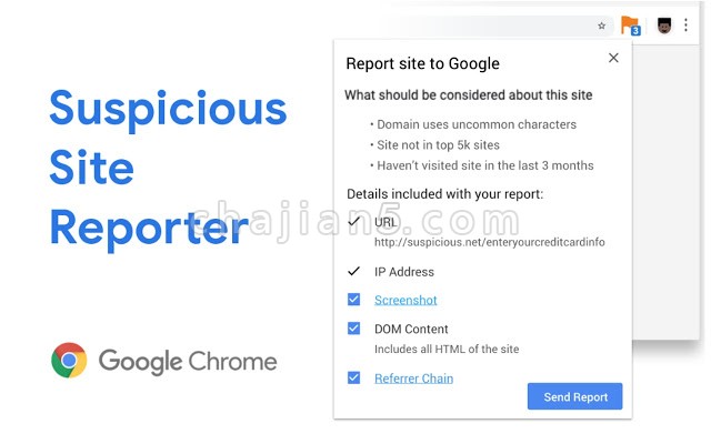 Suspicious Site Reporter 解决Chrome不能显示www和https的插件