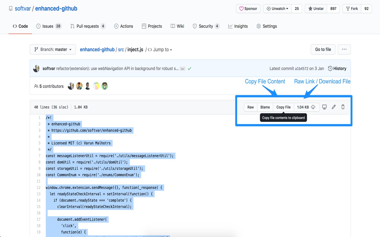 Enhanced GitHub v6.0.0.0（从Github项目挑选文件下载）