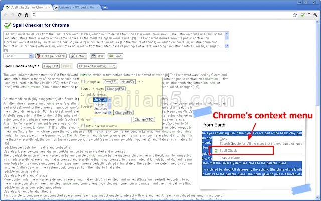 Spell Checker for Chrome 拼写检查工具