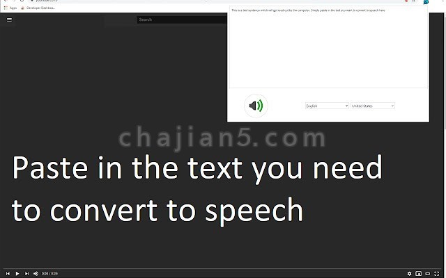 Text to Speech for Google Chrome™ 网页文字转语音 听新闻听网页