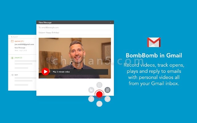 BombBomb Video – Webcam Screen Recorder v5.4.26.0（录屏插件）