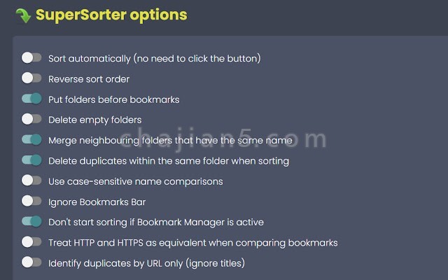 Supersorter 清理浏览器收藏夹 自动排序书签、删除重复项、合并文件夹