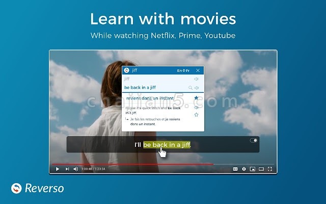 Reverso 在浏览和观看电影时翻译和学习语言