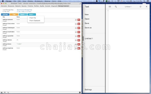 Storage Area Explorer 用于chrome打包应用程序和扩展的存储区域的简单编辑器