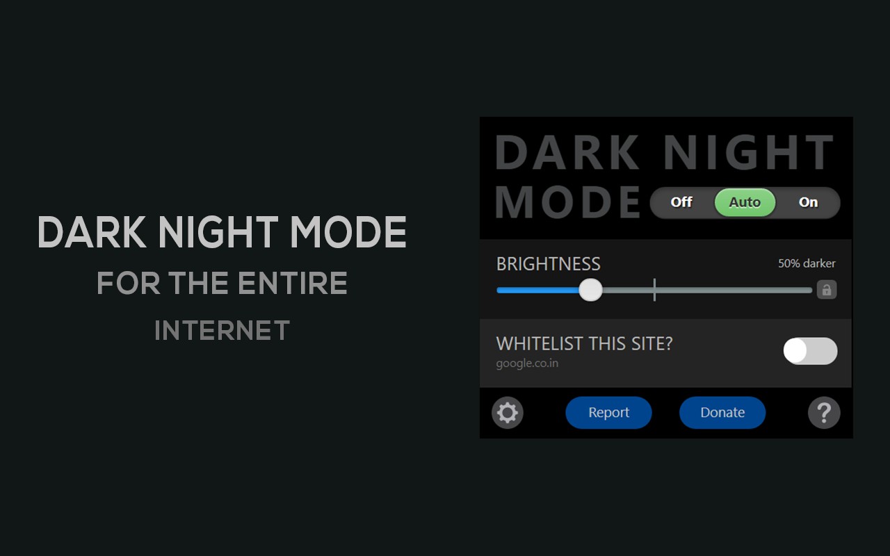 Dark Night Mode 暗黑模式插件 适合晚上阅读