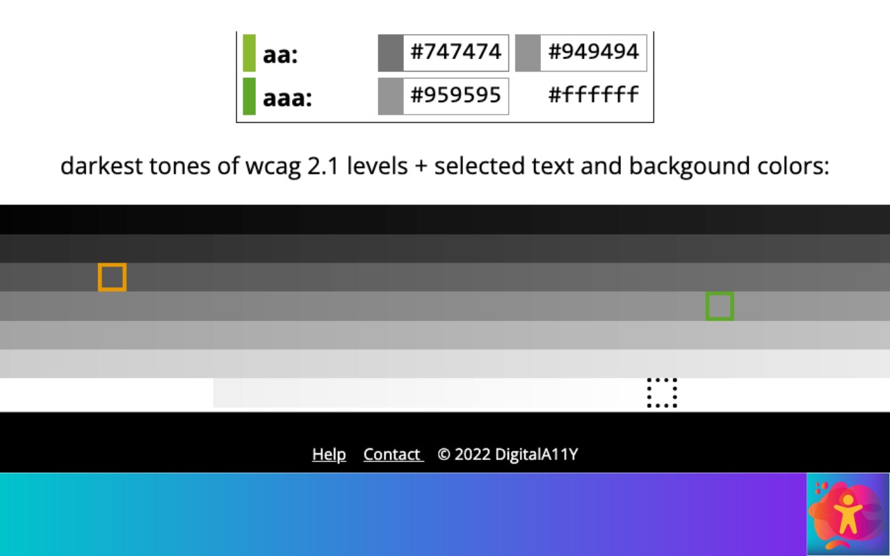 DigitalA11Y Color Contrast Checker v1.0.0.0（拾色器和颜色对比度工具）