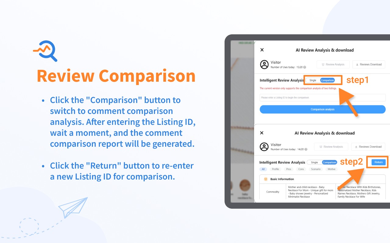 Etsy™ AI Review Analysis Download v1.2.9.0（Etsy产品评论筛选分析下载）